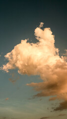 Obraz premium Sunset sky with clouds over Kapuas River, Pontianak