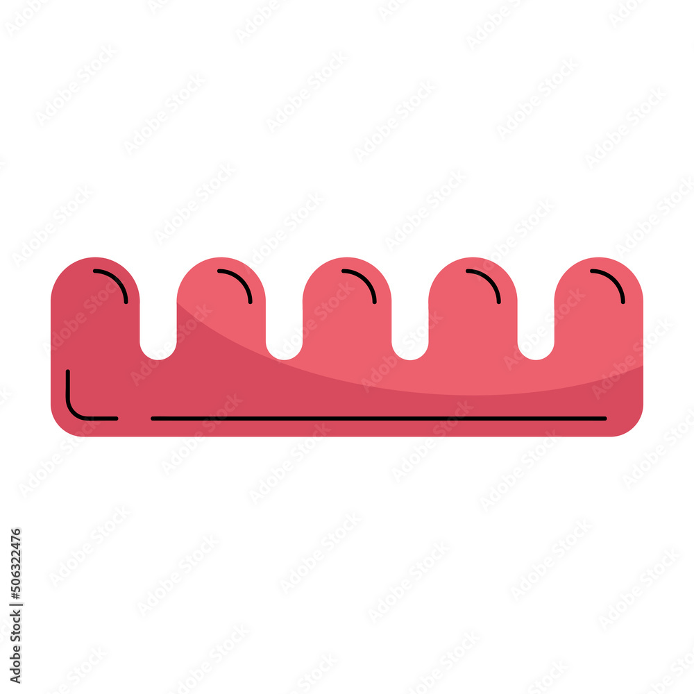 Wall mural toe separator pink