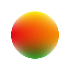 Beautiful orange volumetric sphere. Design element. Art decoration element background. Vector illustration. stock image.