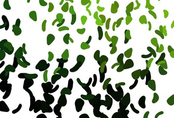 Light Pink, Green vector texture with random forms.