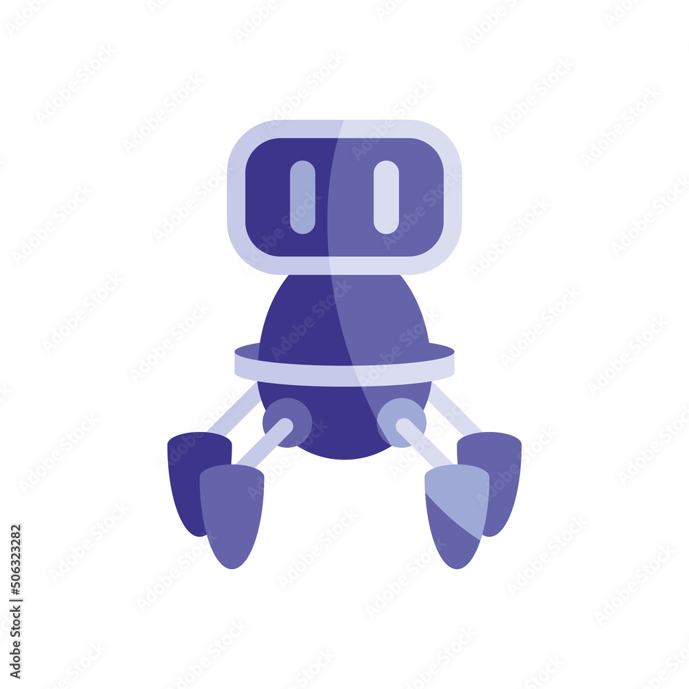 Poster purple robot float
