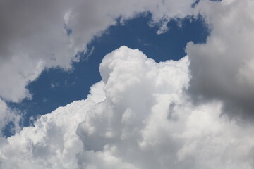 blue sky with clouds