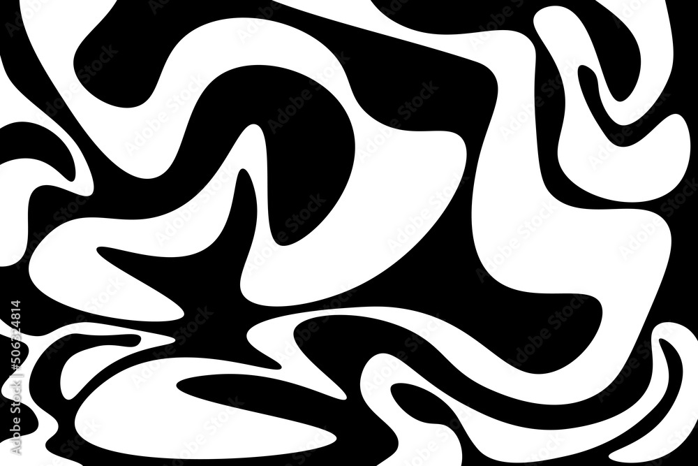 Poster simple background with liquid pattern