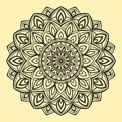 mandala abstract flower vector design element