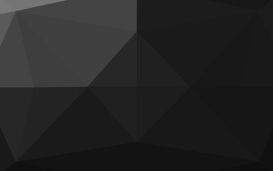 Dark Silver, Gray vector hexagon mosaic cover.