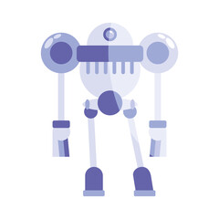 strong purple robot