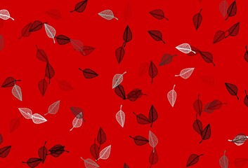 Light Red vector sketch backdrop.