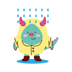 demon with jacket kawaii