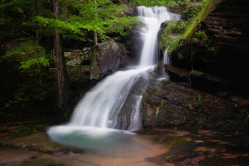 Fototapeta na wymiar Arkansas Waterfalls - Stepp Creek Falls