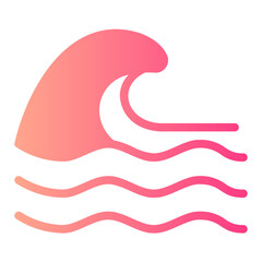 wave gradient icon