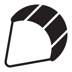 kitesurfing glyph icon