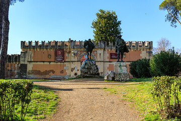 Rome, Italy at the Arch of Constantine and the Colosseum, Forum Romanum, Vatican