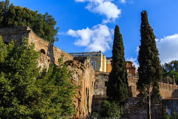 Rome, Italy at the Arch of Constantine and the Colosseum, Forum Romanum, Vatican