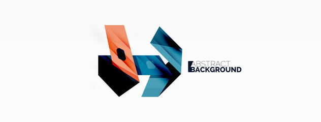 Abstract line and triangle background. Creative geometric abstract backdrop. Business template for wallpaper, banner, background or landing