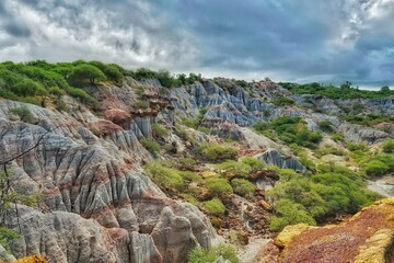 Kelabba madja, a canyon at sabu island Indonesia. Kelabba Madja tourism place of sawu island