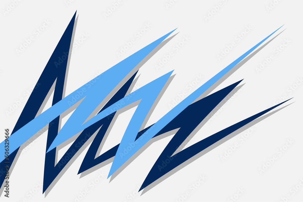 Aufkleber minimalist background with overlapping zigzag pattern