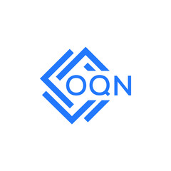 Obraz premium OQN technology letter logo design on white background. OQN creative initials technology letter logo concept. OQN technology letter design. 