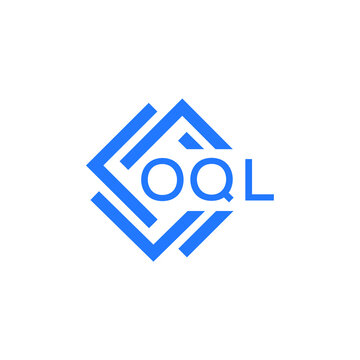 OQL technology letter logo design on white  background. OQL creative initials technology letter logo concept. OQL technology letter design.
