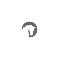 Horse icon logo illustration