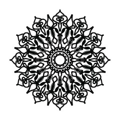 Hand drawn mandala. decoration in ethnic oriental  doodle ornament.