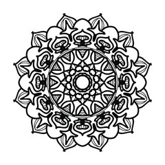 Hand drawn mandala. decoration in ethnic oriental  doodle ornament.