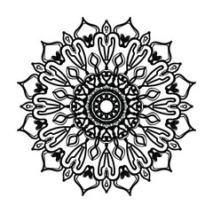 Hand drawn mandala. decoration in ethnic oriental  doodle ornament.