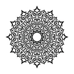 Hand drawn mandala. decoration in ethnic oriental  doodle ornament.