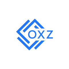 OXZ technology letter logo design on white  background. OXZ creative initials technology letter logo concept. OXZ technology letter design.
