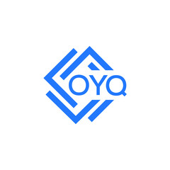 Obraz premium OYQ technology letter logo design on white background. OYQ creative initials technology letter logo concept. OYQ technology letter design. 
