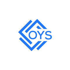 OYS technology letter logo design on white  background. OYS creative initials technology letter logo concept. OYS technology letter design.
