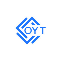 OYT technology letter logo design on white  background. OYT creative initials technology letter logo concept. OYT technology letter design.
