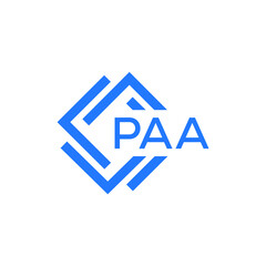 Fototapeta premium PAA technology letter logo design on white background. PAA creative initials technology letter logo concept. PAA technology letter design. 