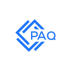 PAQ technology letter logo design on white  background. PAQ creative initials technology letter logo concept. PAQ technology letter design.
