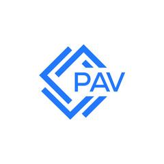 PAV technology letter logo design on white   background. PAV creative initials technology letter logo concept. PAV technology letter design.
