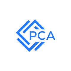 PCA technology letter logo design on white  background. PCA creative initials technology letter logo concept. PCA technology letter design.
