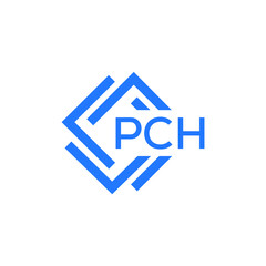 PCH technology letter logo design on white  background. PCH creative initials technology letter logo concept. PCH technology letter design.
