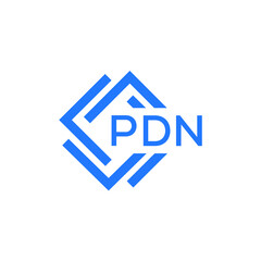 PDN technology letter logo design on white  background. PDN creative initials technology letter logo concept. PDN technology letter design.
