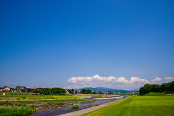 金沢の犀川の風景　【石川県風景】