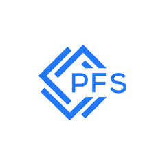 PFS technology letter logo design on white  background. PFS creative initials technology letter logo concept. PFS technology letter design.
