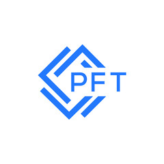 PFT technology letter logo design on white  background. PFT creative initials technology letter logo concept. PFT technology letter design.
