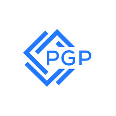PGP technology letter logo design on white  background. PGP creative initials technology letter logo concept. PGP technology letter design.
