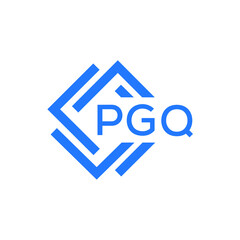 PGQ technology letter logo design on white  background. PGQ creative initials technology letter logo concept. PGQ technology letter design.
