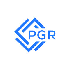 PGR technology letter logo design on white  background. PGR creative initials technology letter logo concept. PGR technology letter design.
