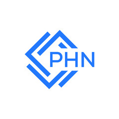 PHN technology letter logo design on white  background. PHN creative initials technology letter logo concept. PHN technology letter design.
