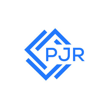 PJR technology letter logo design on white  background. PJR creative initials technology letter logo concept. PJR technology letter design.
