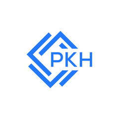 PKH technology letter logo design on white  background. PKH creative initials technology letter logo concept. PKH technology letter design.

