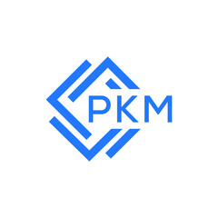PKM technology letter logo design on white  background. PKM creative initials technology letter logo concept. PKM technology letter design.
