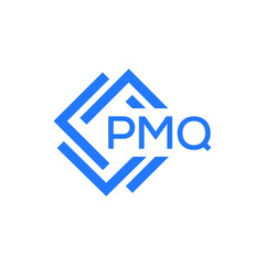 PMQ technology letter logo design on white  background. PMQ creative initials technology letter logo concept. PMQ technology letter design.
