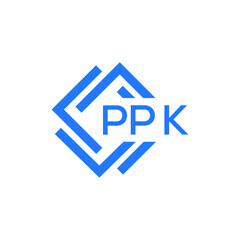 PPK technology letter logo design on white  background. PPK creative initials technology letter logo concept. PPK technology letter design.