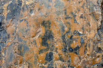 Brown background. Texture of stone, rocks. Decorative surface, wall.